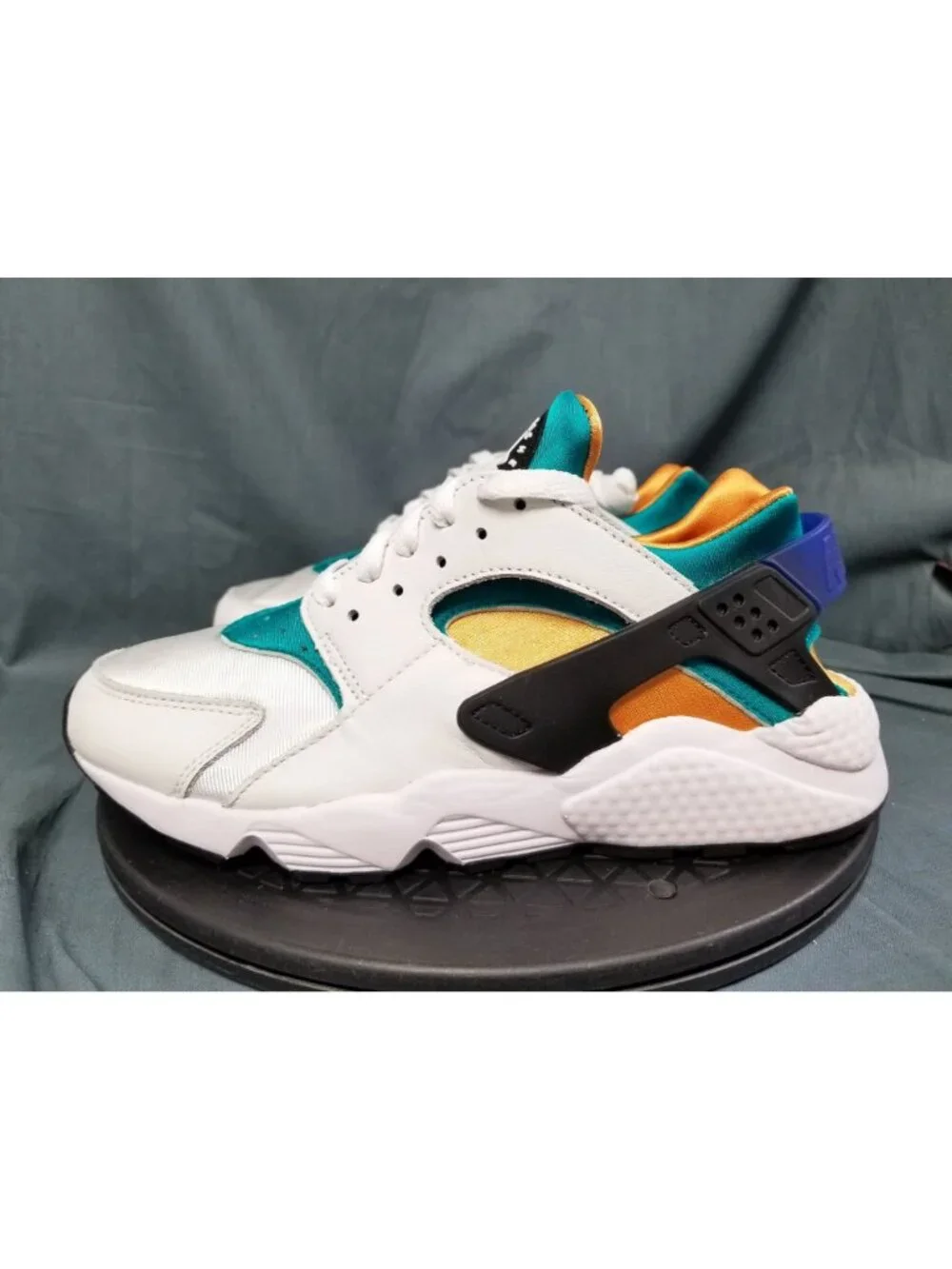 Nike Air Huarache White Blue Emerald Resin DD1068 110 Men's Size 8.5 NEW NO BOX
